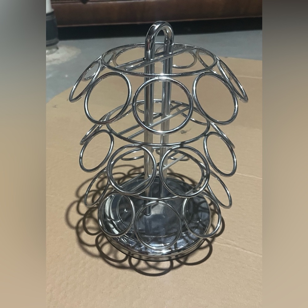 Silver Metal Coffee Pod Holder